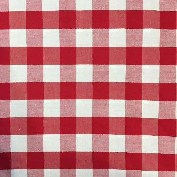 Tecido Tricoline Xadrez Veneza Vermelho Tricolandia Melhor Preco