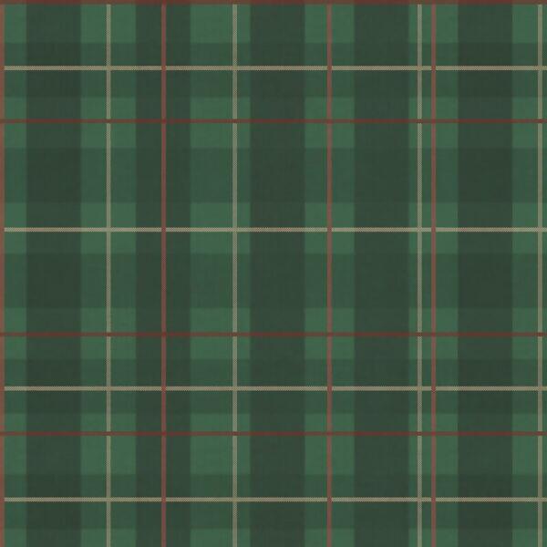 Tecido Sarja Digital Tartan Xadrez Verde