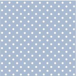Tecido Tricoline Poá Branco Fundo Azul 