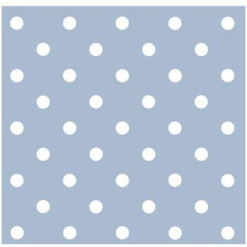 Tecido Tricoline Poá Médio Azul Claro